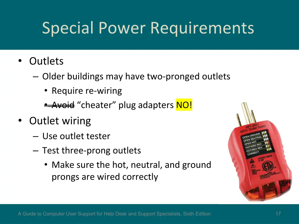 special power requirements