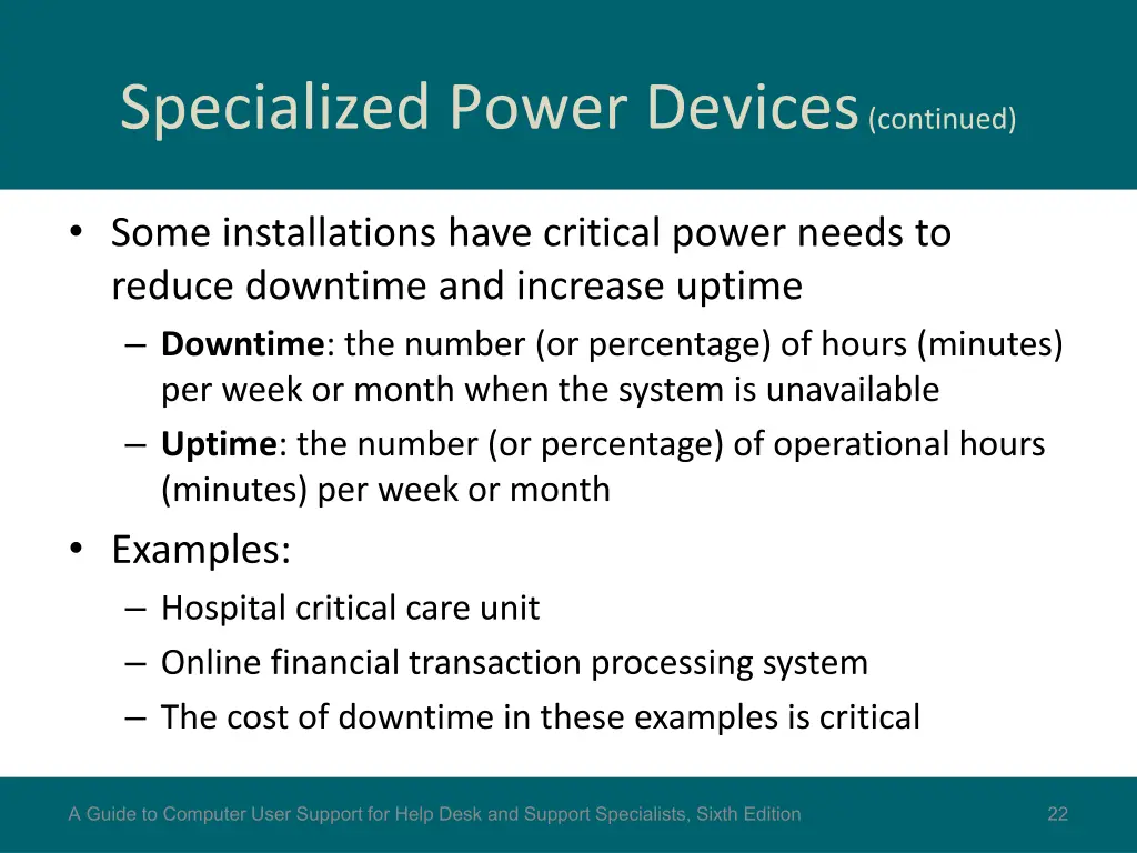 specialized power devices continued