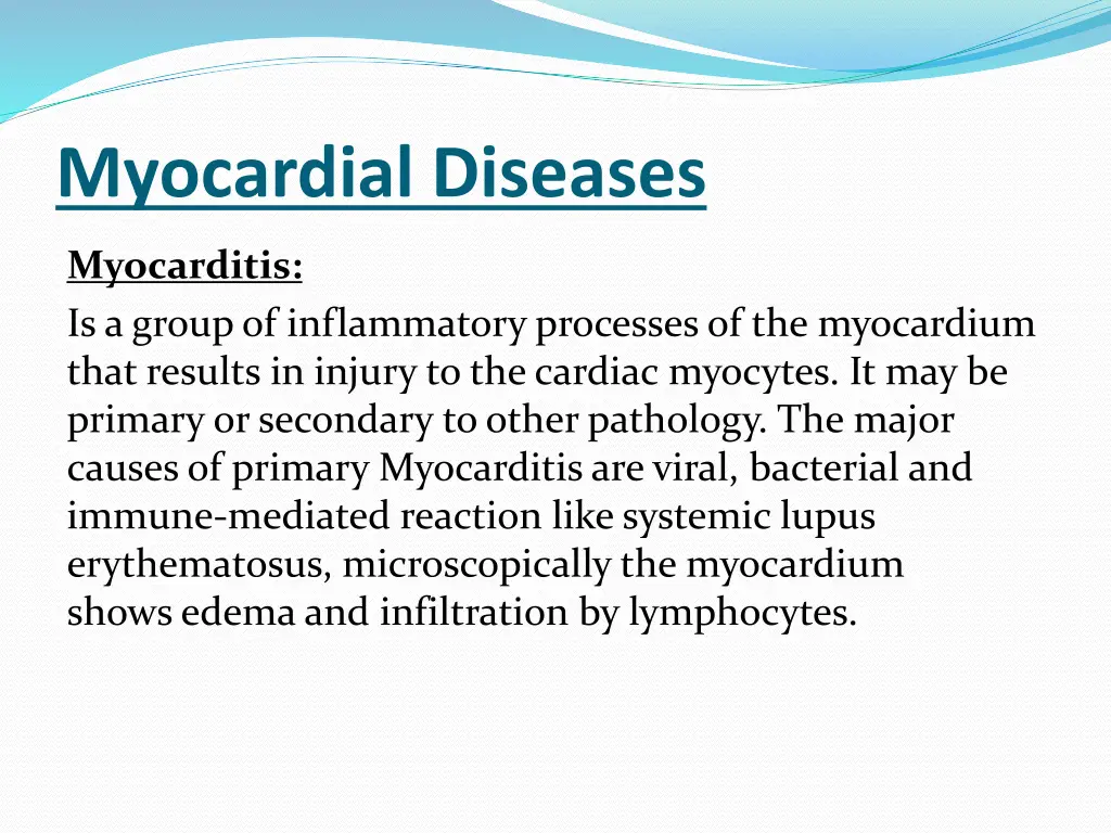 myocardial diseases