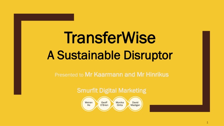 transferwise transferwise a sustainable disruptor