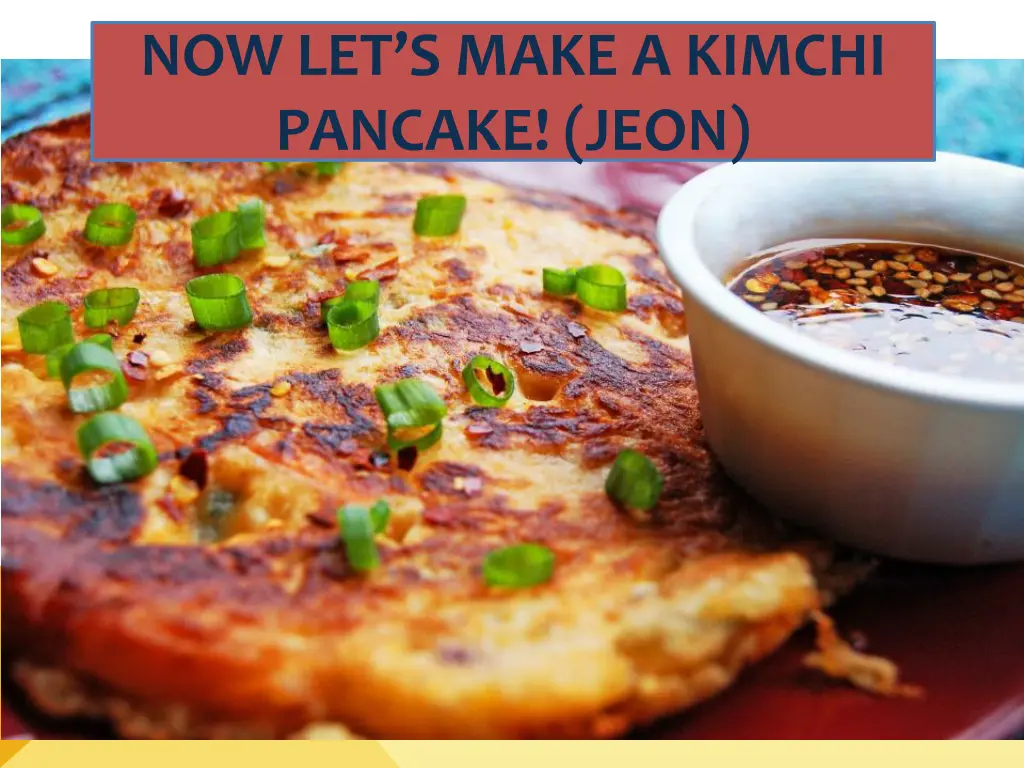 now let s make a kimchi pancake jeon