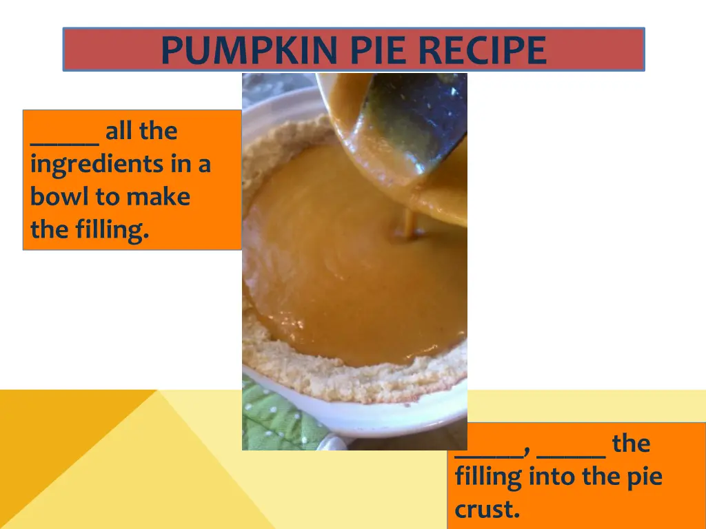 pumpkin pie recipe