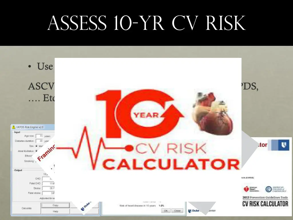 assess 10 yr cv risk