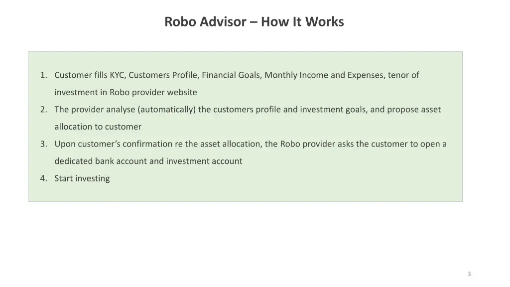 robo advisor how it works