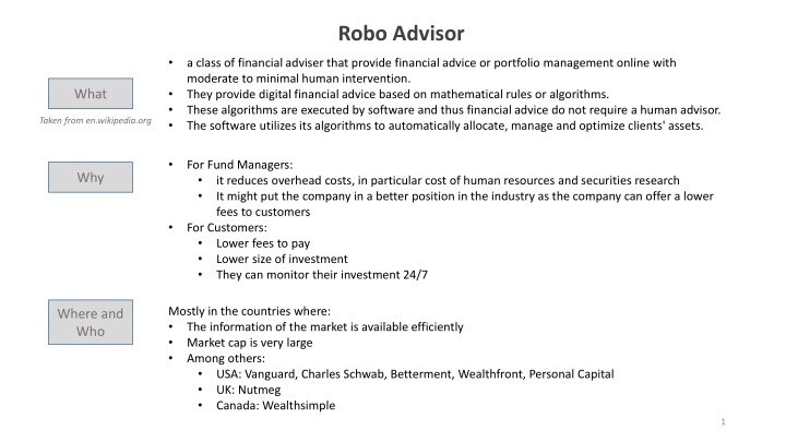 robo advisor