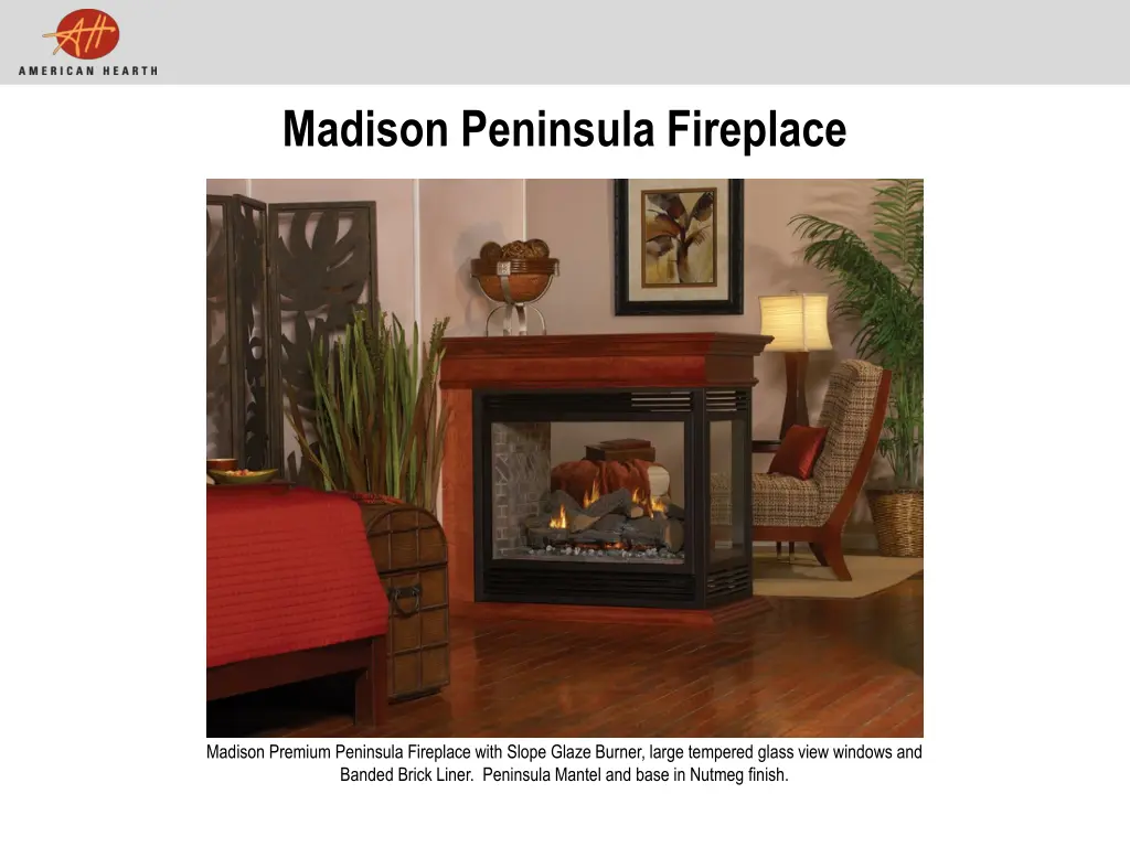 madison peninsula fireplace