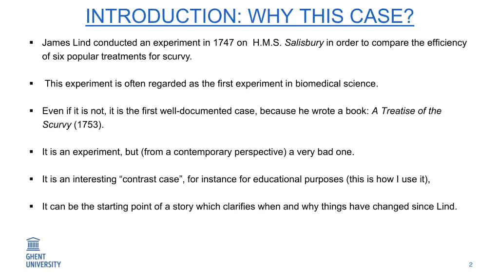 introduction why this case