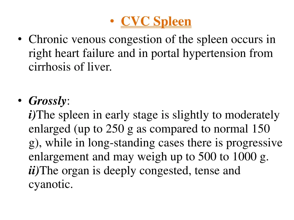 cvc spleen