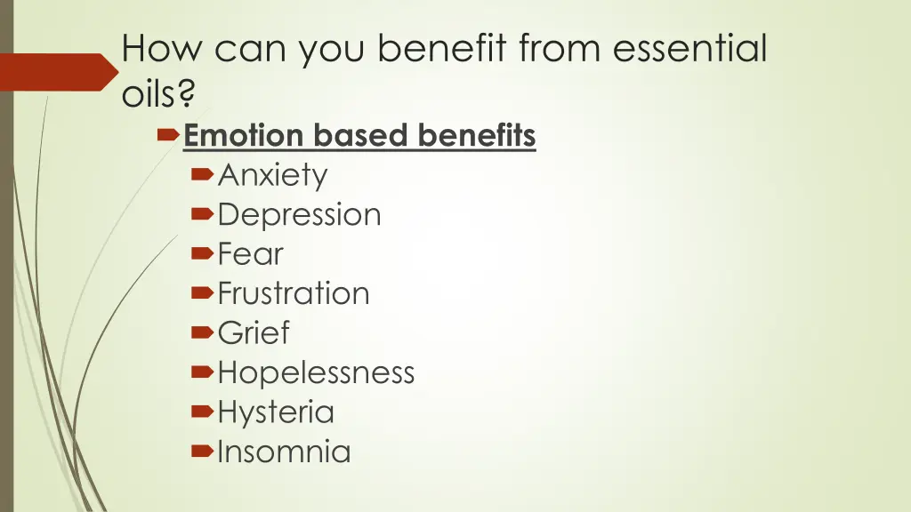 how can you benefit from essential oils emotion