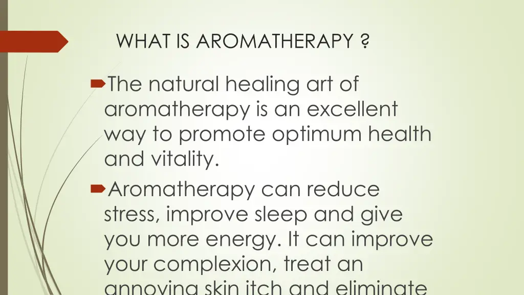 what is aromatherapy 1