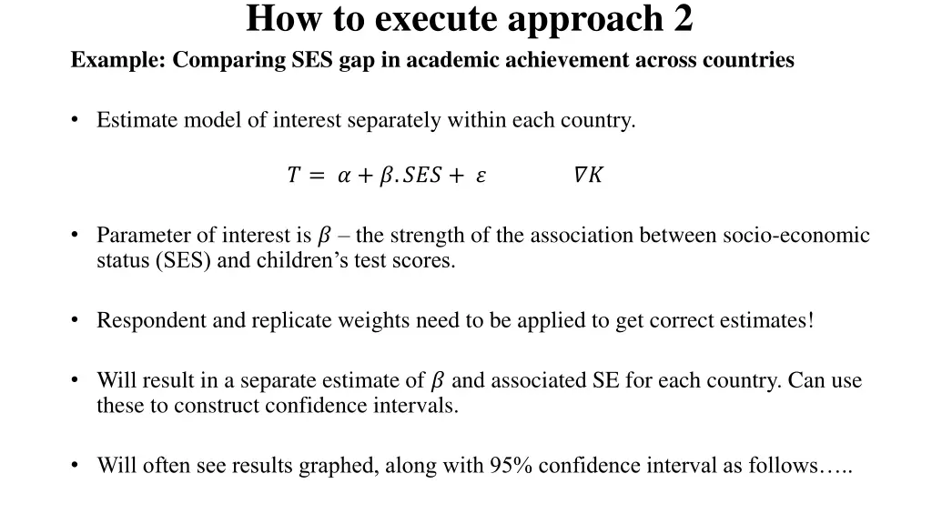 how to execute approach 2 example comparing