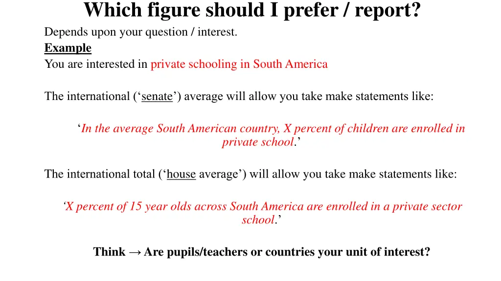 which figure should i prefer report depends upon