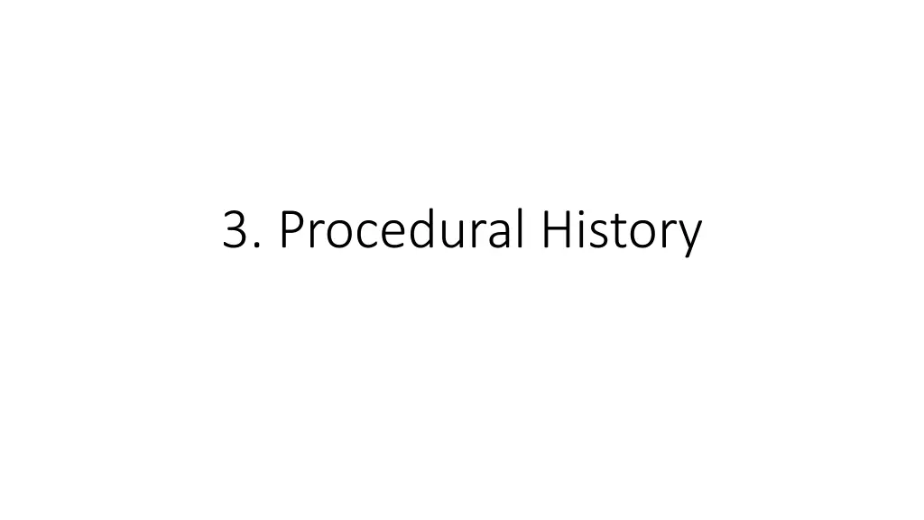 3 procedural history