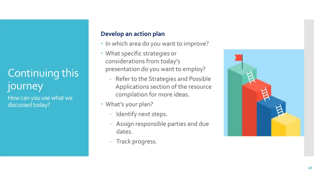 develop an action plan in which area do you want