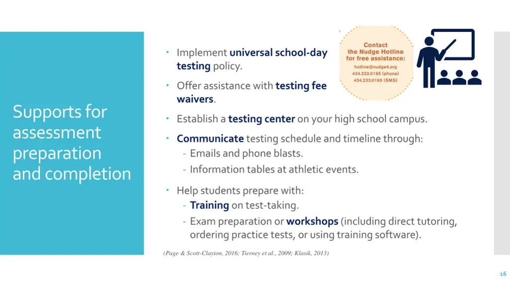 implement universal school day testing policy