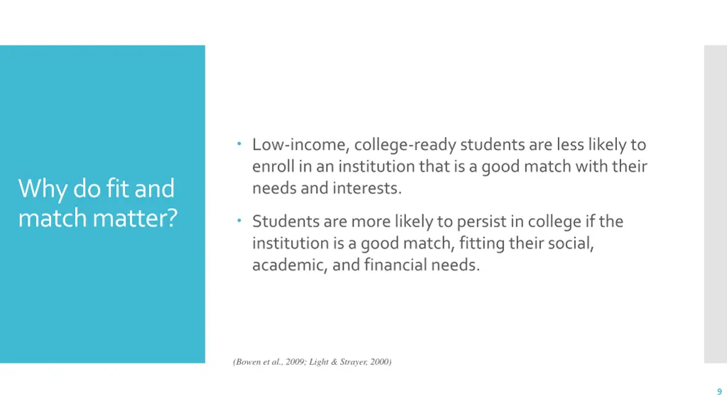 low income college ready students are less likely