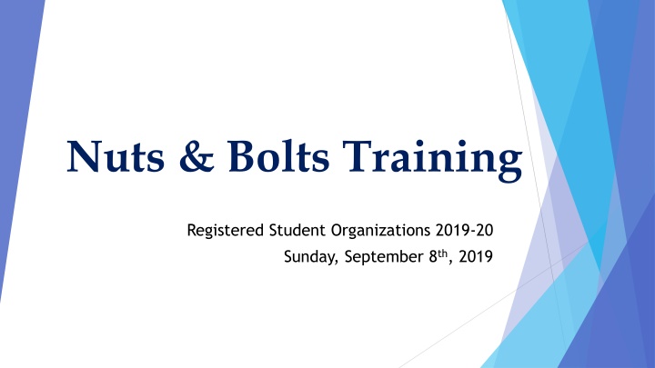 nuts bolts training