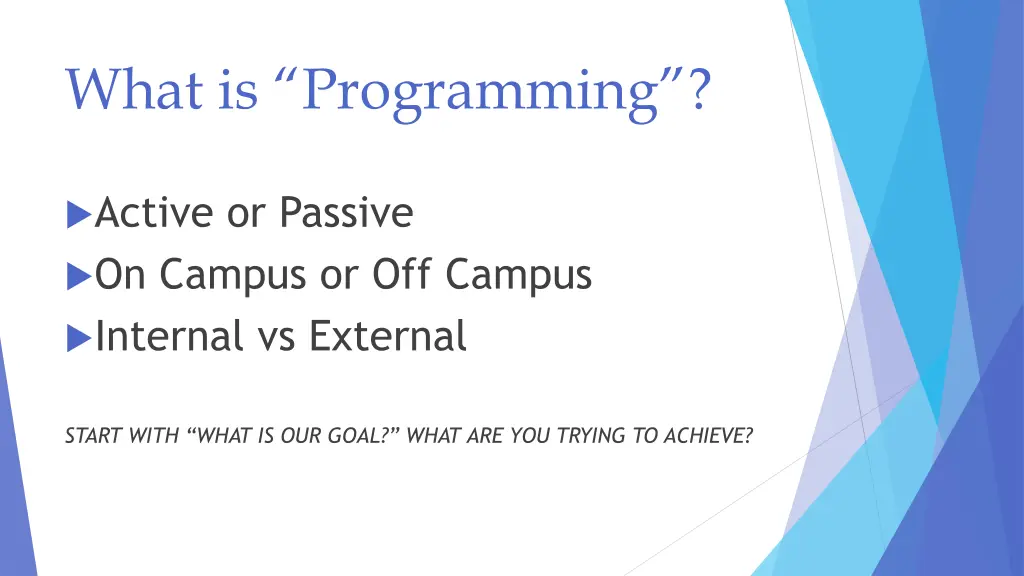 what is programming