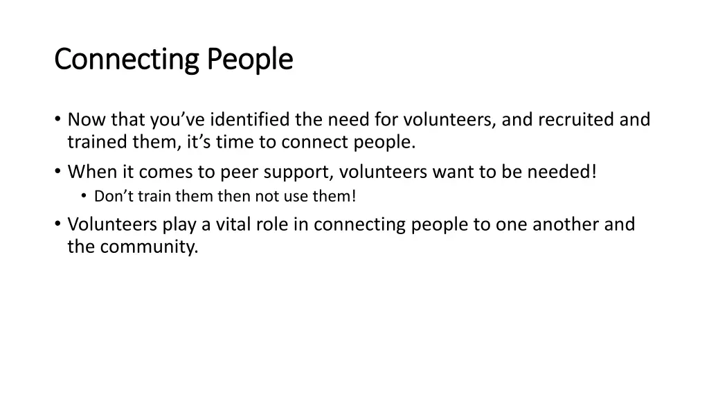 connecting people connecting people