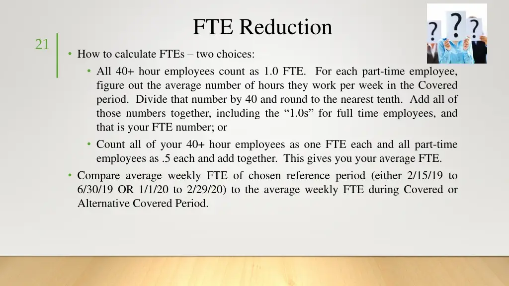 fte reduction