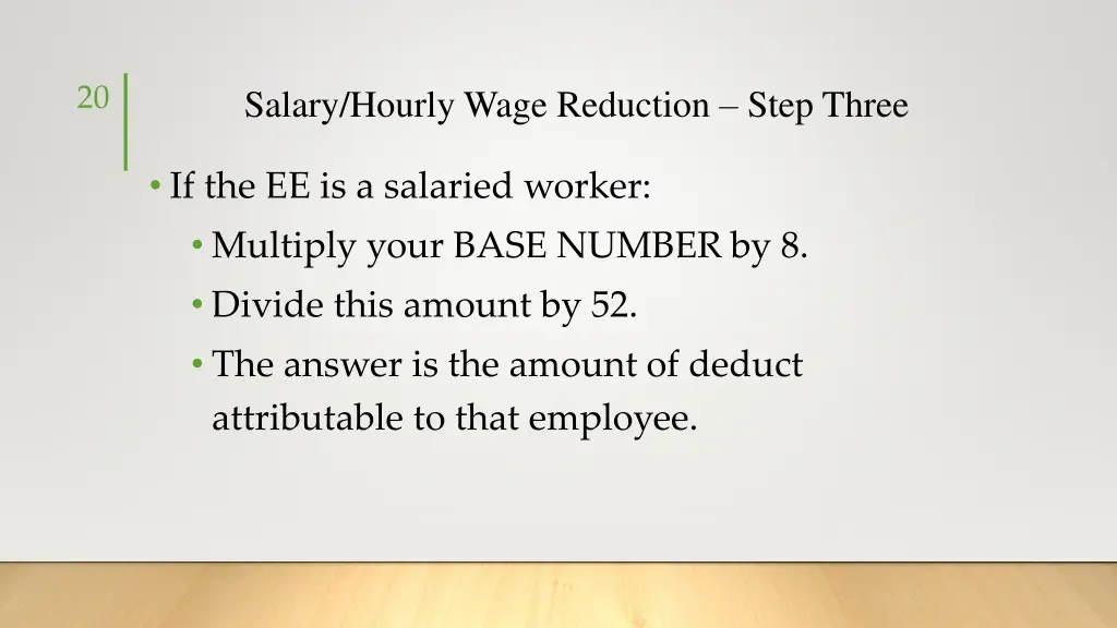 salary hourly wage reduction step three 2