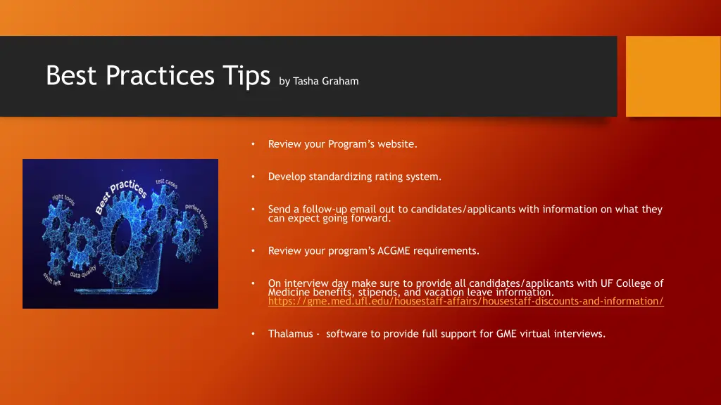 best practices tips by tasha graham