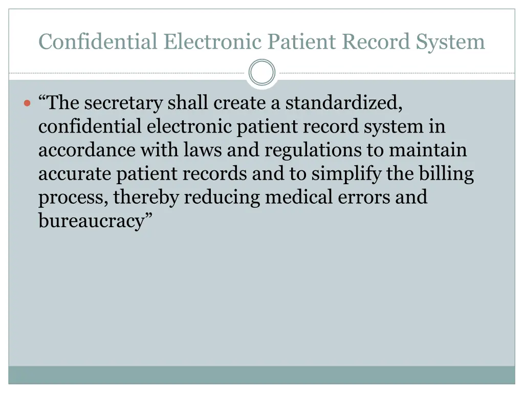 confidential electronic patient record system