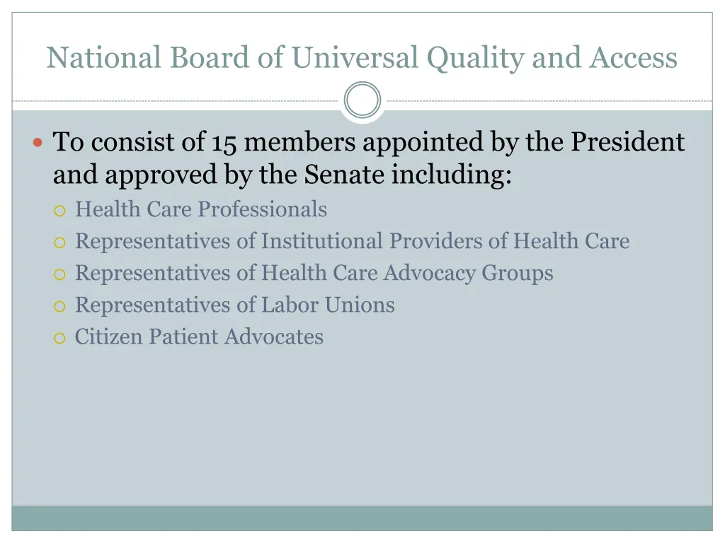 national board of universal quality and access