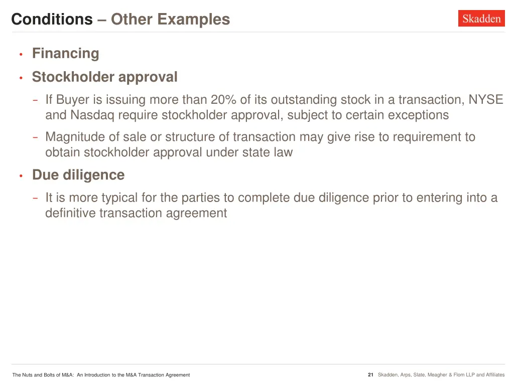 conditions other examples