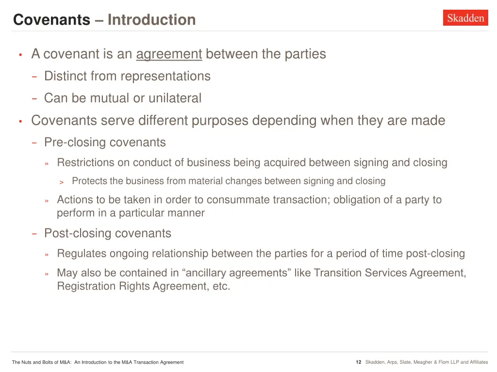 covenants introduction