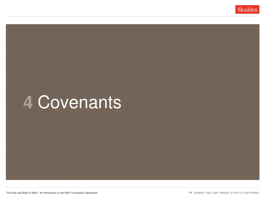 covenants