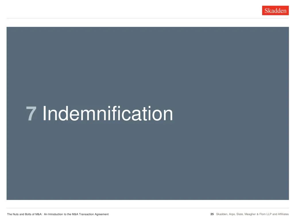 indemnification