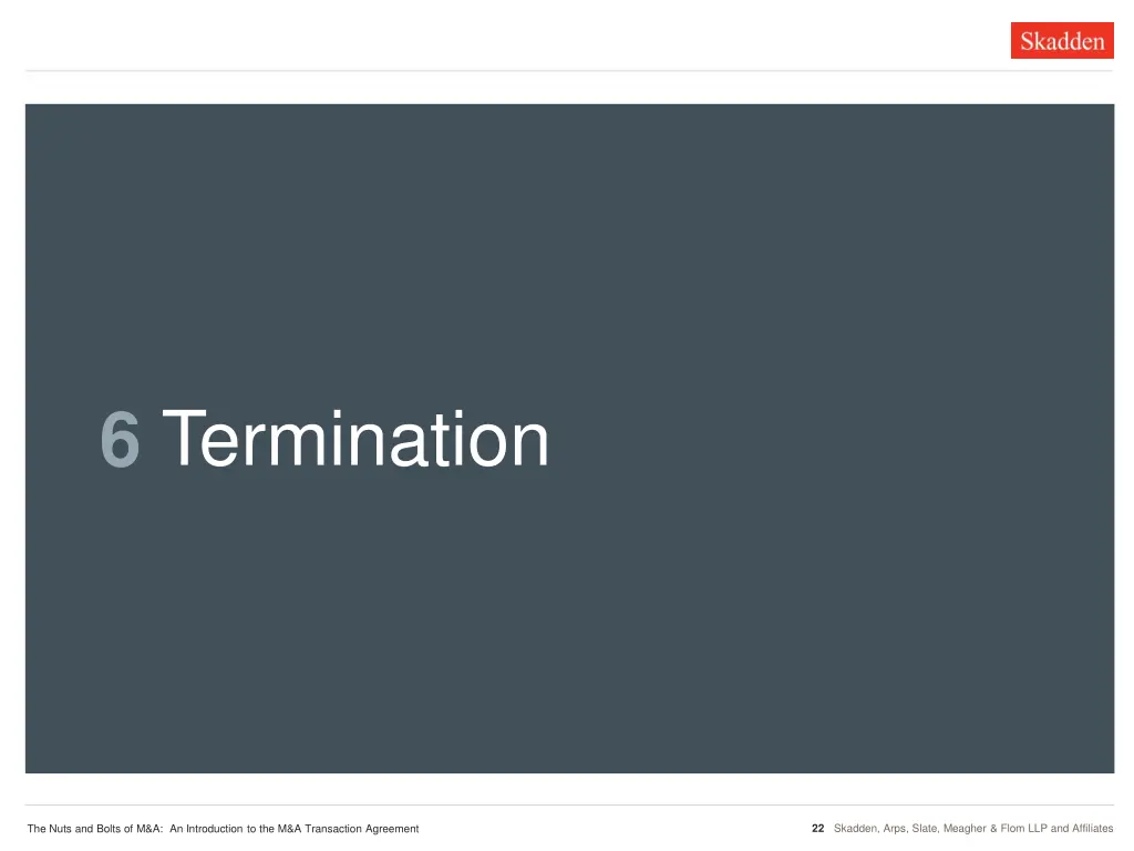 termination