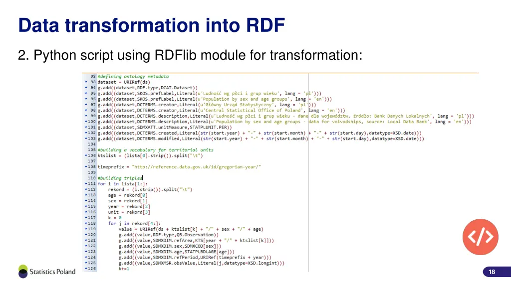 data transformation into rdf 1