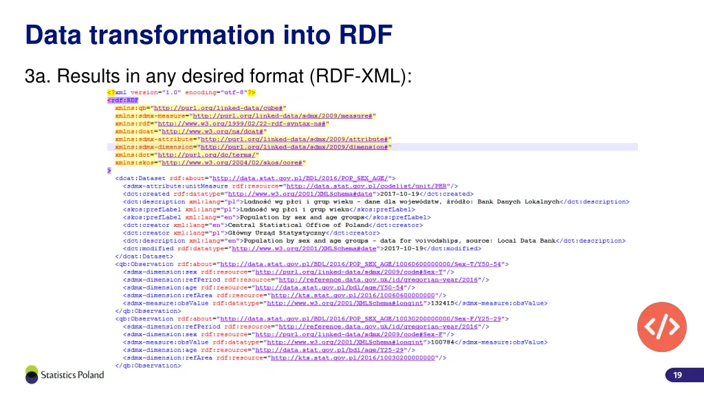 data transformation into rdf 2