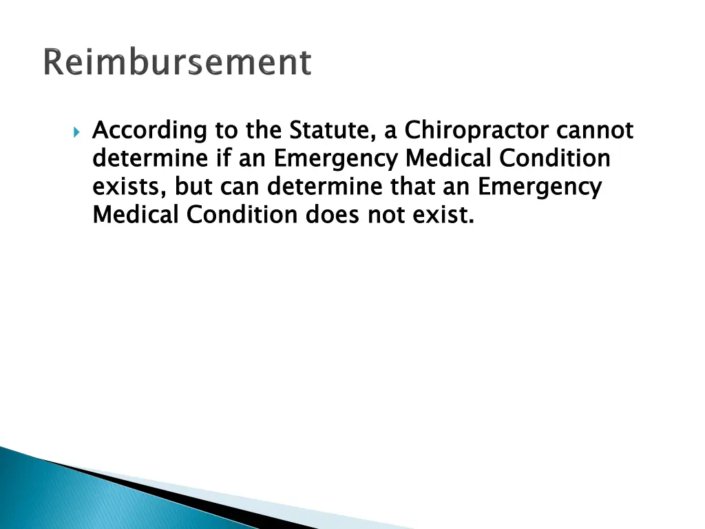 according to the statute a chiropractor cannot