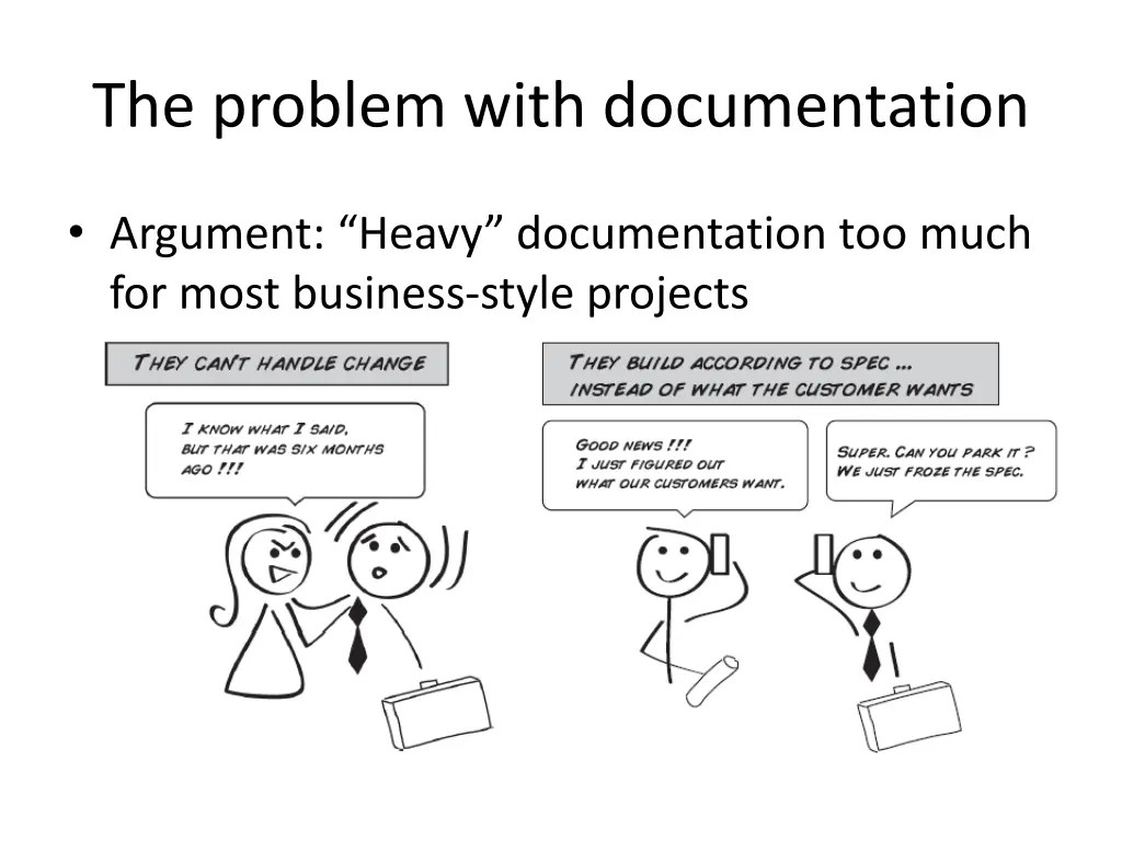 the problem with documentation