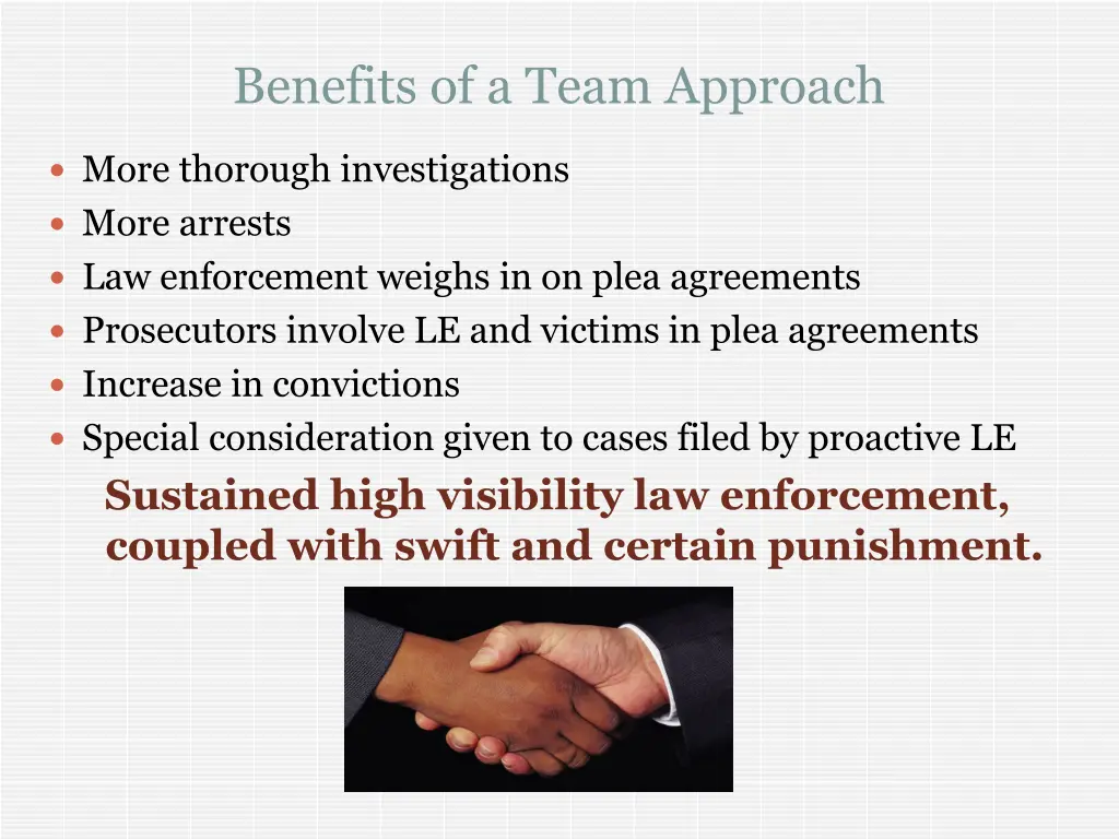 benefits of a team approach