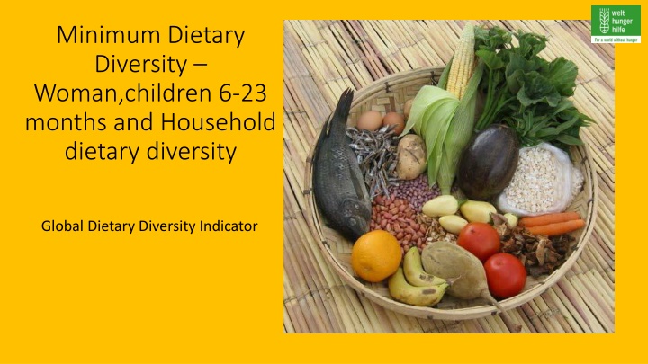 minimum dietary diversity woman children