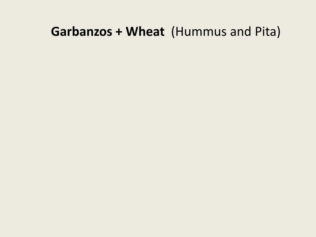 garbanzos wheat hummus and pita