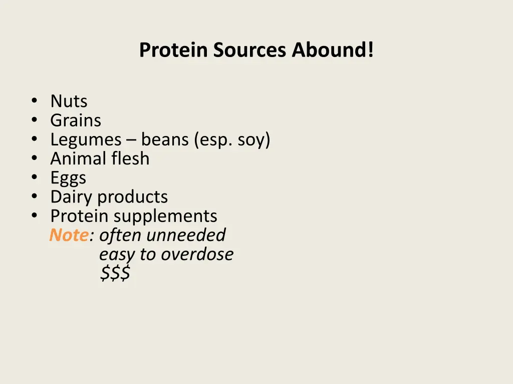 protein sources abound