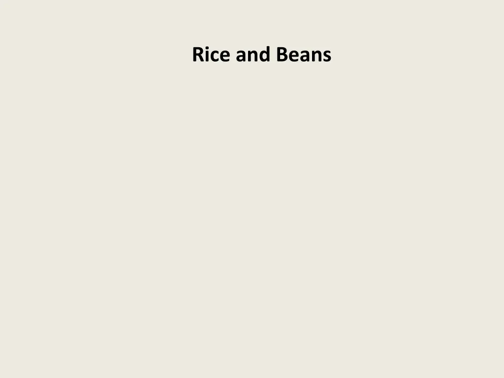 rice and beans