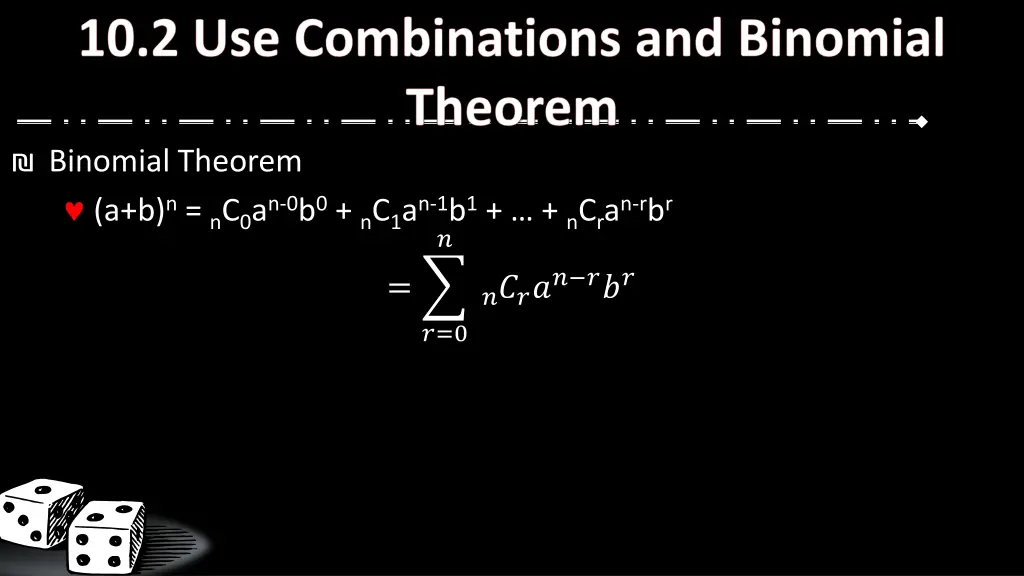 binomial theorem