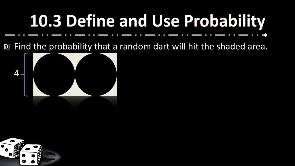 find the probability that a random dart will