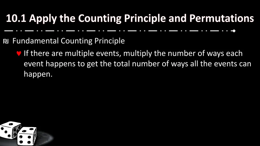 fundamental counting principle if there