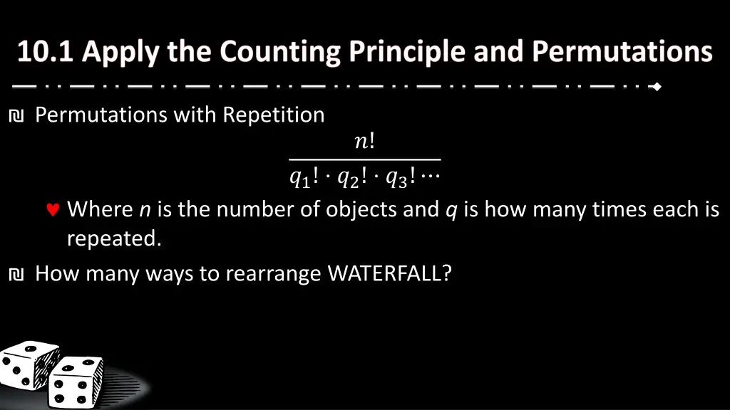 permutations with repetition