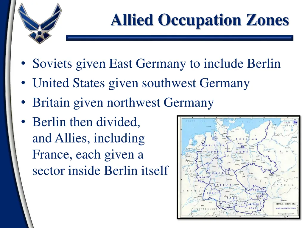 allied occupation zones