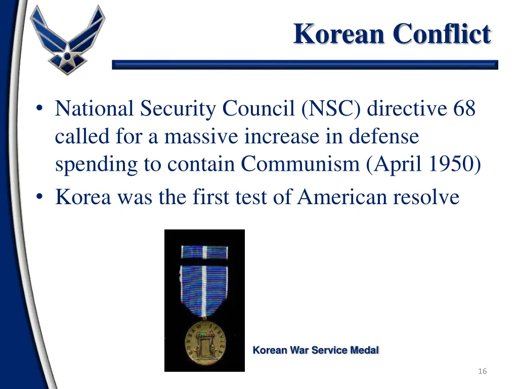 korean conflict