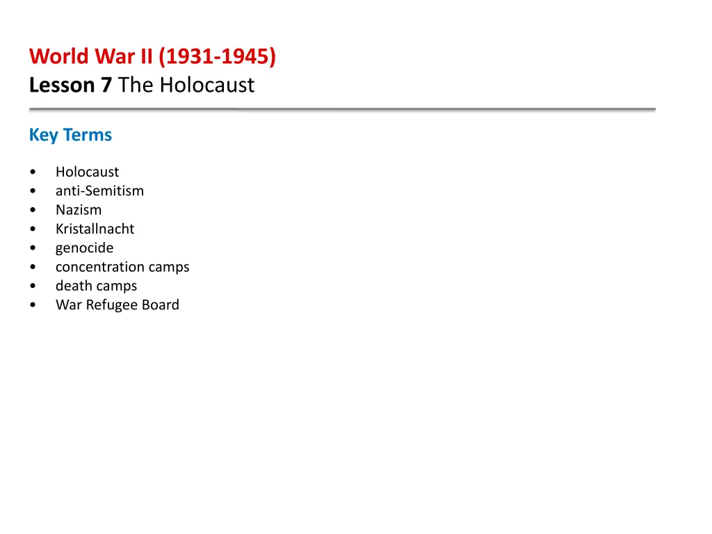 world war ii 1931 1945 lesson 7 the holocaust 2