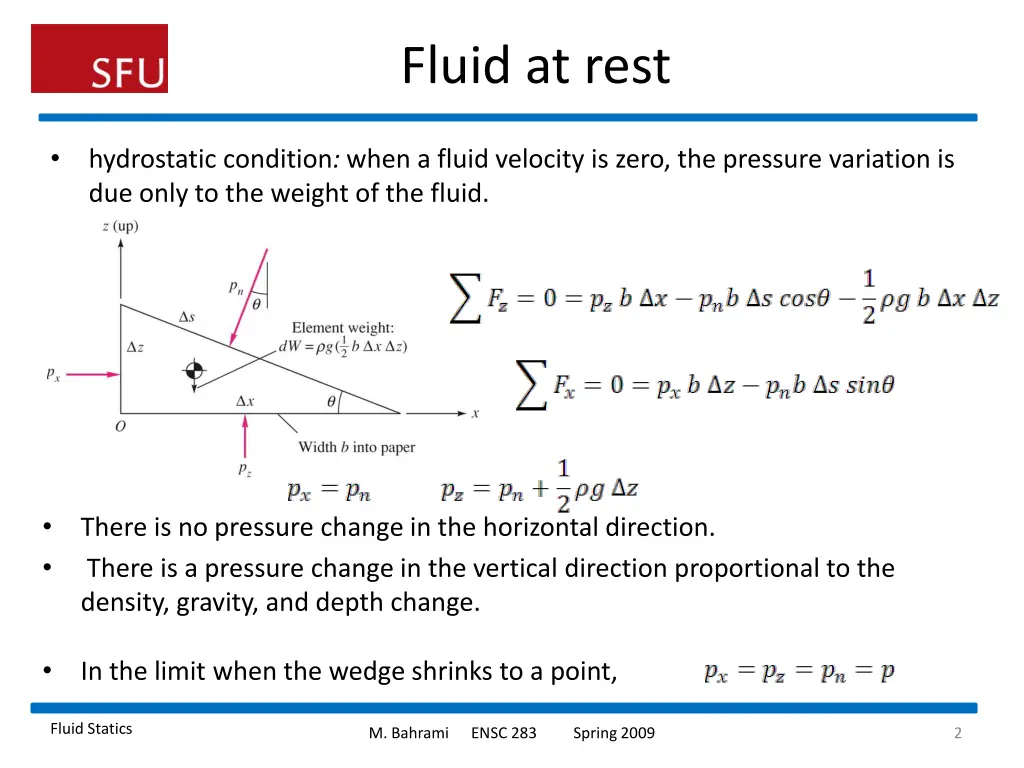 fluid at rest